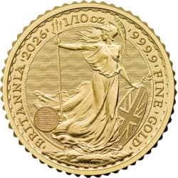 Zlatá mince 1/10 Oz Britannia 2026