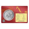 Stříbrná mince 1 Oz China Dragon 2025 Burgundy Good Fortune Card