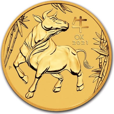 Zlatá mince 1/10 Oz Lunar Series III Year of the Ox 2021