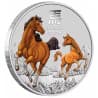 Stříbrná mince 2 Oz Lunar Series III Year of the Horse 2026 Kolorováno