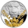 Stříbrná mince 1 Oz Český Lev 2023 Zlaceno