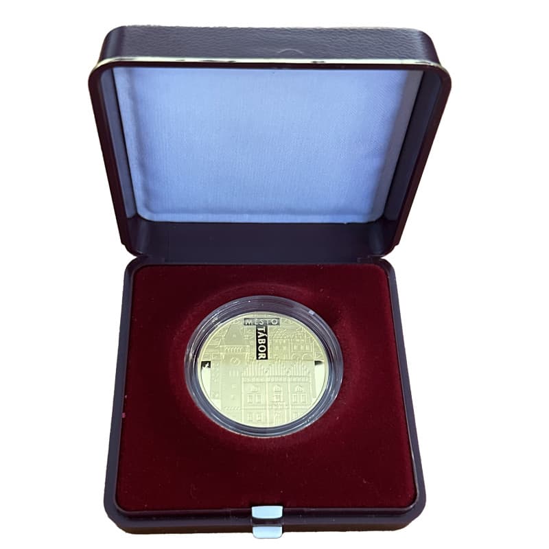Zlatá mince 1/2 Oz 5000 Kč Městská památková rezervace Tábor 2025 Proof