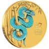 Zlatá mince 1/10 Oz Lunar Series III Year of the Snake 2025 Kolorovaná