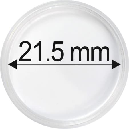 Plastová kapsle na minci 21,5 mm