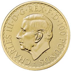 Zlatá mince 1 Oz Britannia 2023 Charles