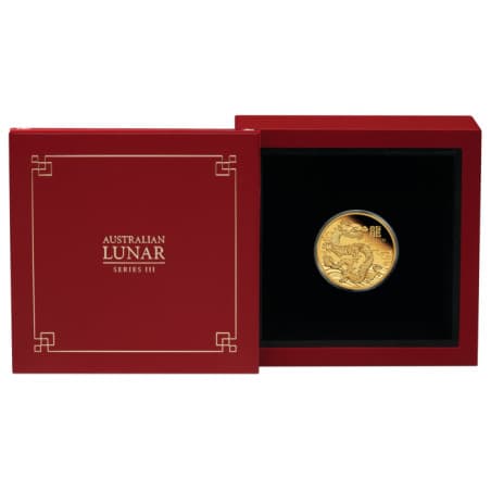 Zlatá mince 1/4 Oz Lunar Series III Year of the Dragon 2024 Proof