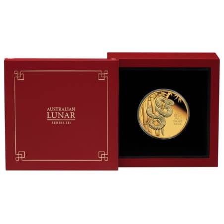 Zlatá mince 1 Oz Lunar Series III Year of the Snake 2025 Proof
