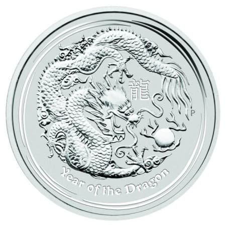 Stříbrná mince 1 Oz Lunar Series II Year of the Dragon 2012