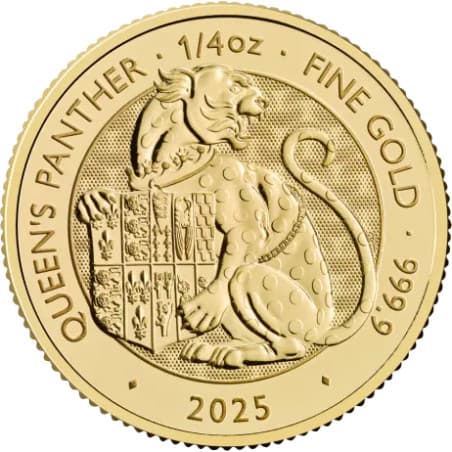 Zlatá Mince 1/4 Oz The Royal Tudor Beasts Královnin Panther 2025