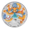Stříbrná mince 2 Oz Lunar Series III Year of the Dragon 2024 Kolorovaná