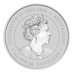 Stříbrná mince 2 Oz Lunar Series III Year of the Dragon 2024 Kolorovaná