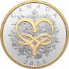 Stříbrná mince 1 Oz Celebrate love 2025 Zlaceno