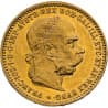 Zlatá mince 10 Korun Františka Josefa I. různé roky (1892-1911)