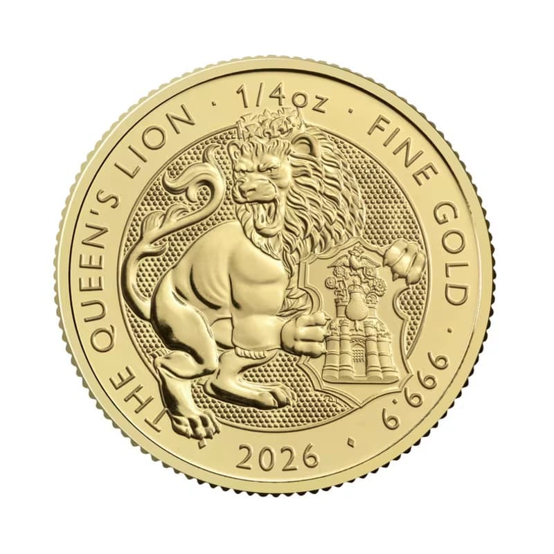 Zlatá mince 1/4 Oz The Tudor Beasts Queens Lion 2026