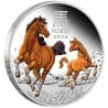 Stříbrná mince 1 Oz Lunar Series III Year of the Horse 2026 Kolorováno Proof