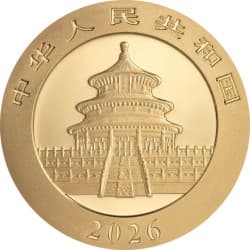 Zlatá mince 15 g China Panda 2026