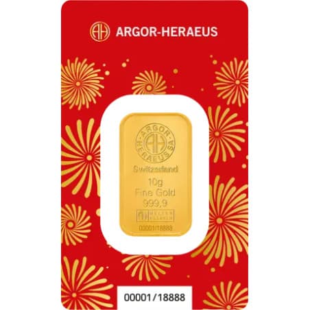 Zlatý slitek 10 g Argor Heraeus Lunar Series III Year of the Horse 2026