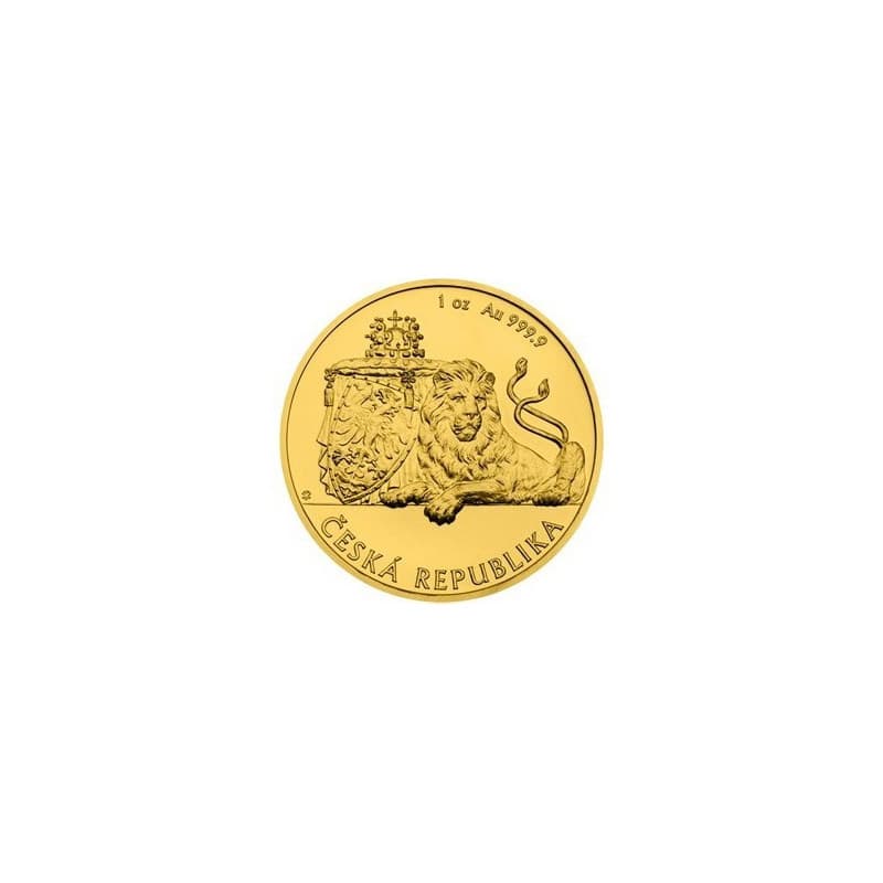 Zlatá mince 1 Oz Český Lev 2018 BK
