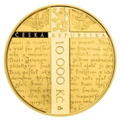 Zlatá mince 1 Oz Jan Hus 2015 Proof