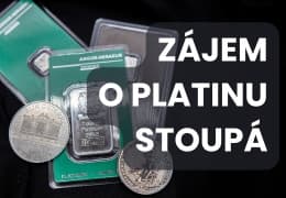 Investiční platina: Její cena stoupá a zájem roste. Co my na to v Gold a Silver?