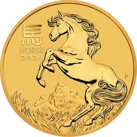Zlatá mince 1/20 Oz Lunar Series III Year of the Horse 2026